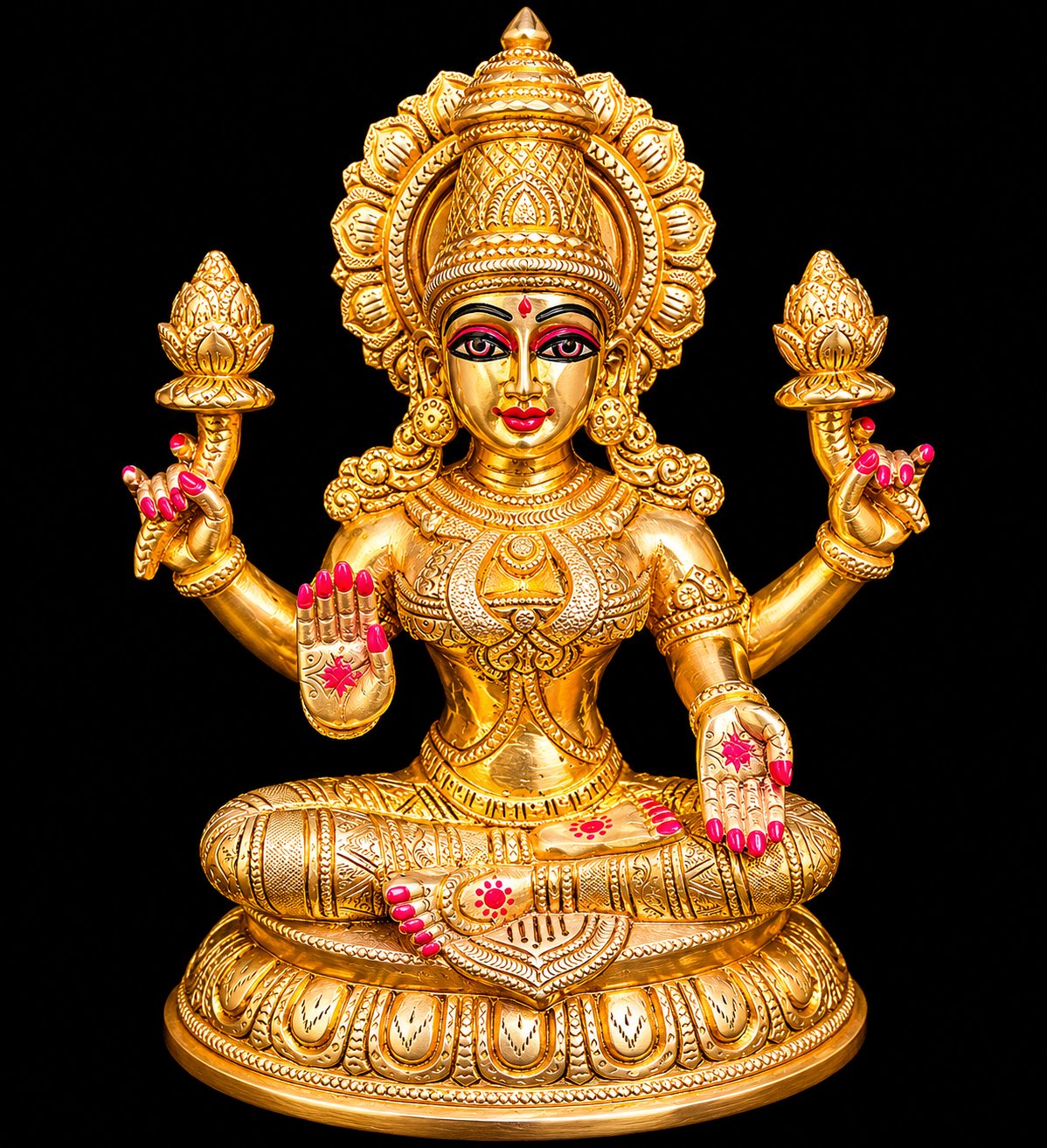 Handcrafted Brass Goddess Lakshmi Idol – 10 Inches | 5 Kg 1
