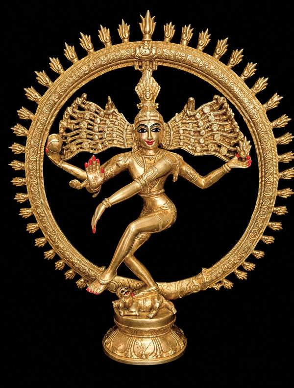 Handcrafted Brass Nataraja Idol – 20 Inch | Cosmic Dancer Lord Shiva in Divine Tandava