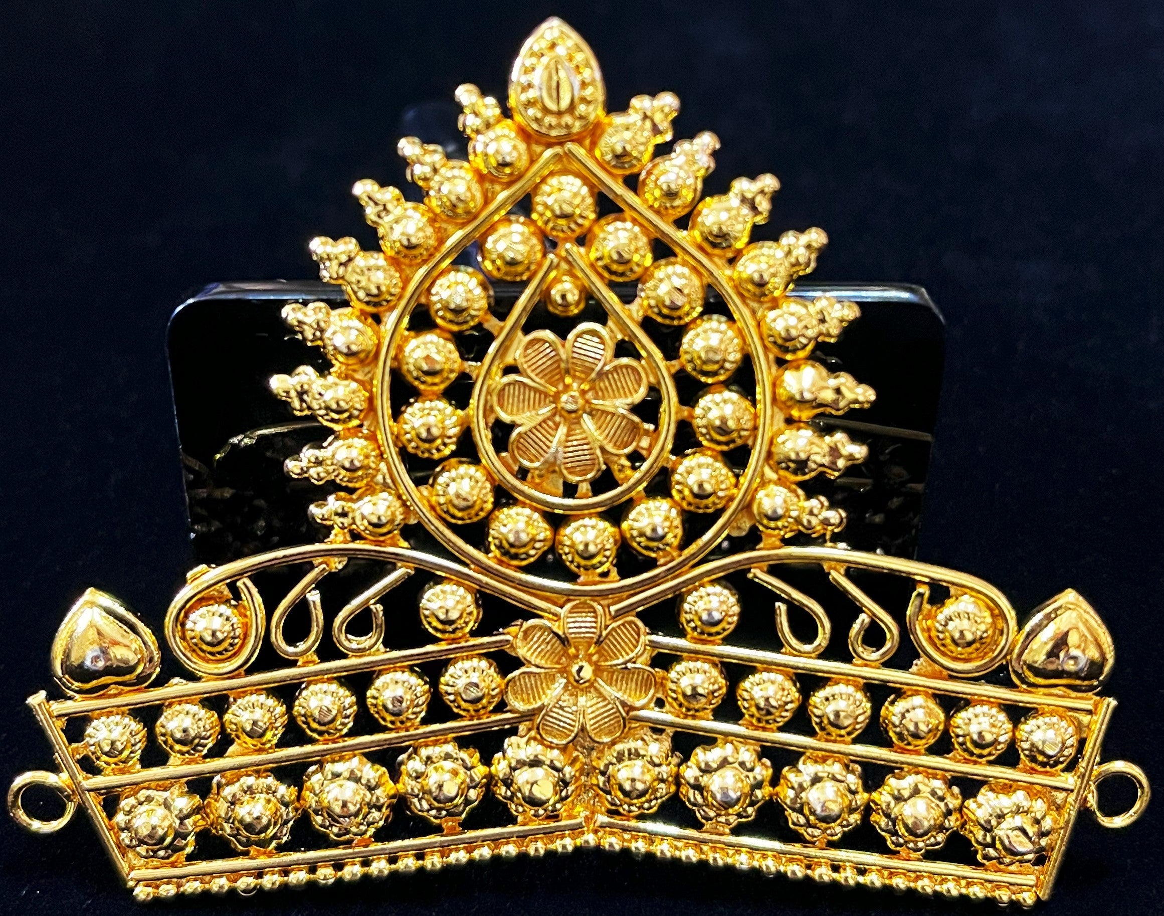 krishna crown, deity mukut, idol crown jewellery - Length: 2.5 inches | Width: 2.5 inches 1