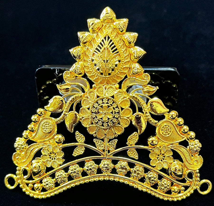 krishna crown, deity mukut, idol crown jewellery - Length: 3 inches | Width: 3 inches