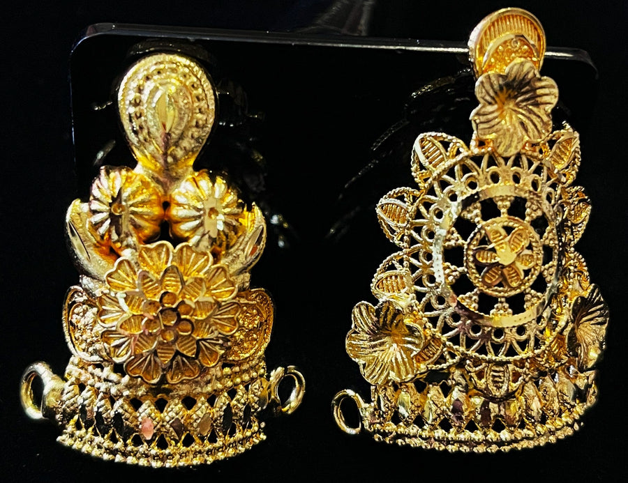 krishna crown, deity mukut, idol crown jewellery - Length: 1.5 inches | Width: 1 inches