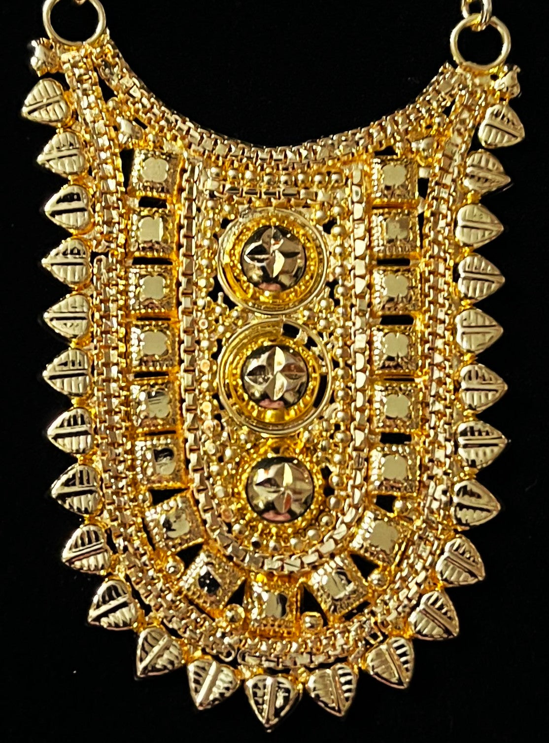 deity necklace, idol necklace jewellery, gold plated necklace for idols - Length: 2.75 inches | Width: 1.75 inches 1