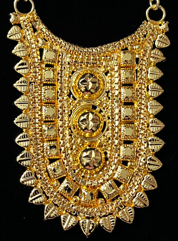 deity necklace, idol necklace jewellery, gold plated necklace for idols - Length: 2.75 inches | Width: 1.75 inches