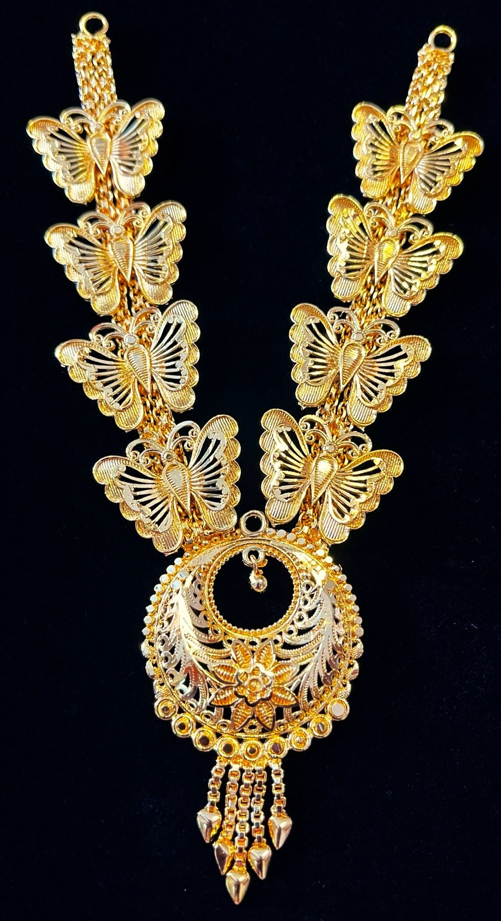 deity necklace, idol necklace jewellery, gold plated necklace for idols - Length: 5.5 inches 1