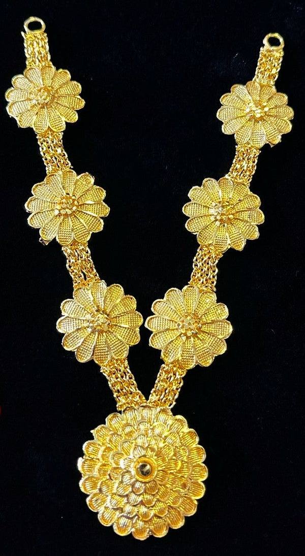 deity necklace, idol necklace jewellery, gold plated necklace for idols - Length: 4.5 inches