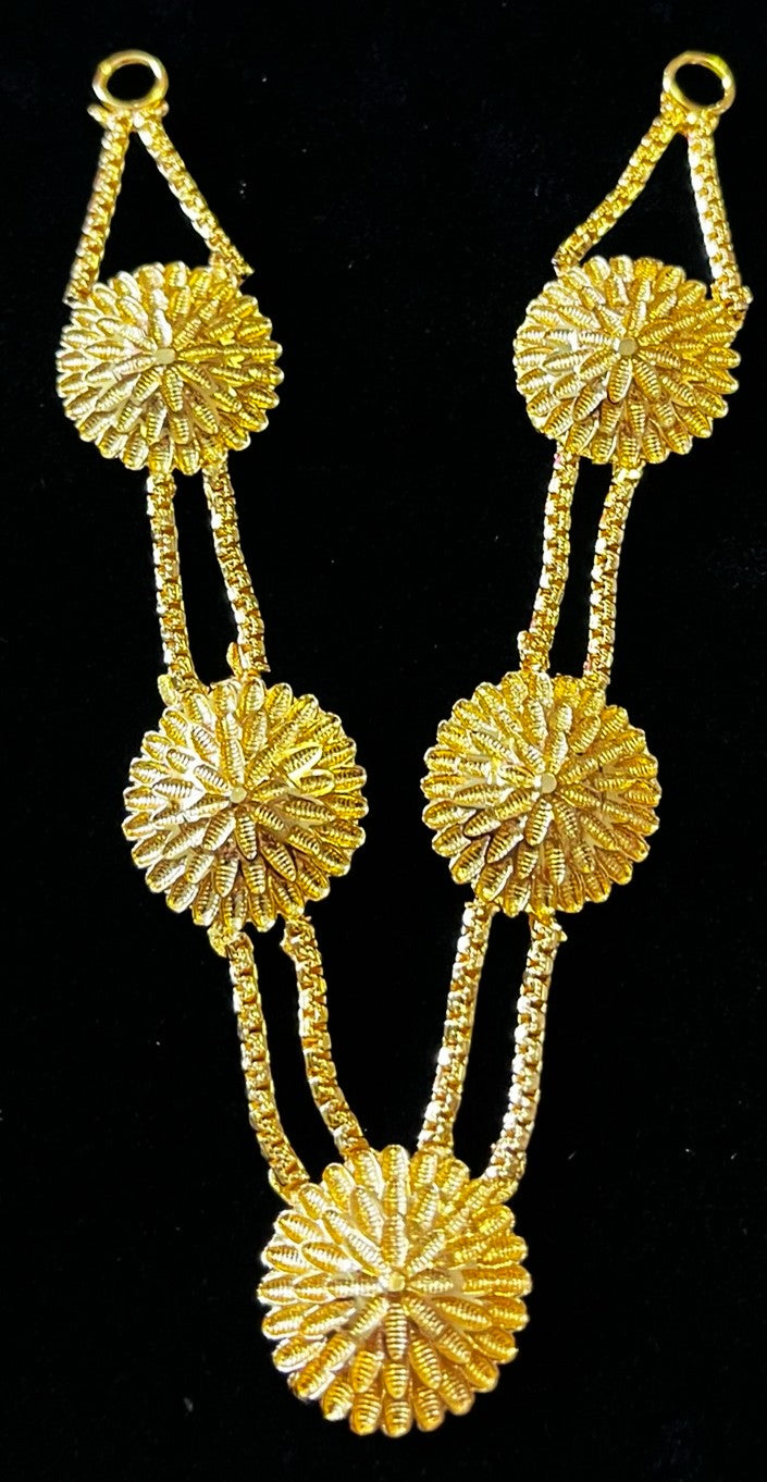 deity necklace, idol necklace jewellery, gold plated necklace for idols - Length: 4 inches 1