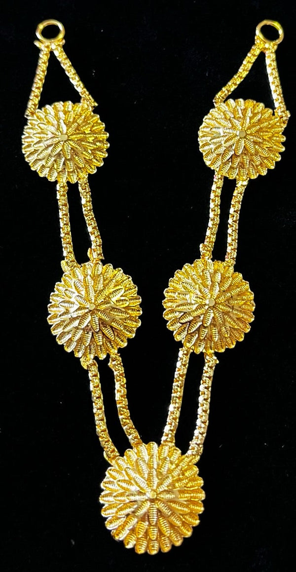 deity necklace, idol necklace jewellery, gold plated necklace for idols - Length: 4 inches