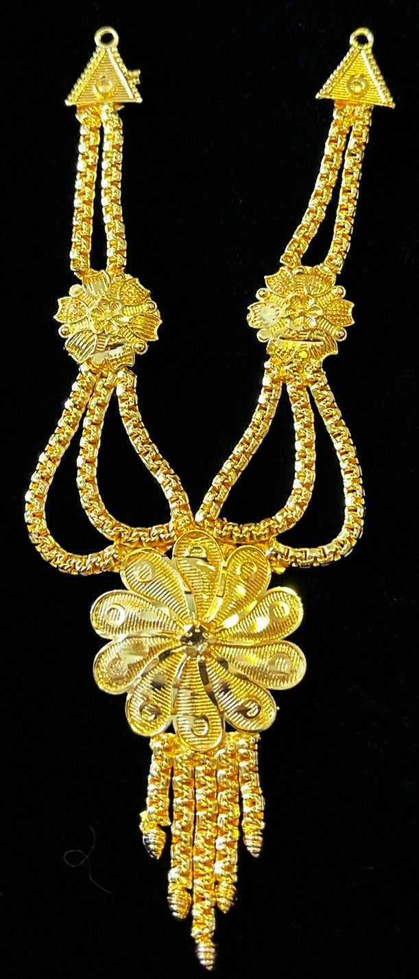 deity necklace, idol necklace jewellery, gold plated necklace for idols - Length: 4.5 inches