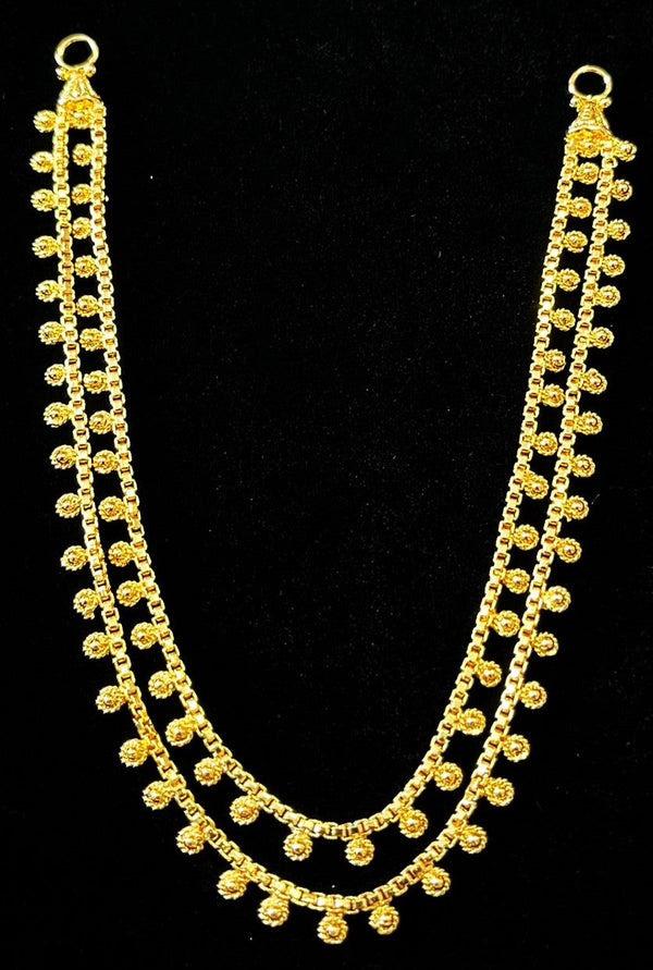 deity necklace, idol necklace jewellery, gold plated necklace for idols - Length: 4 inches