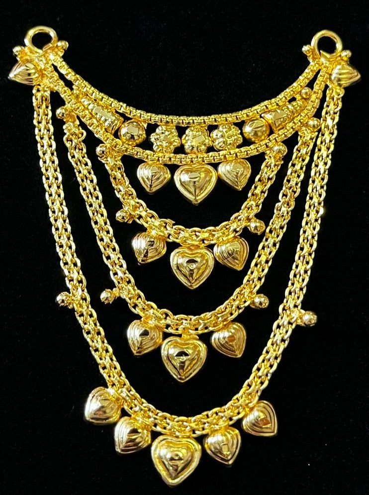 deity necklace, idol necklace jewellery, gold plated necklace for idols - Length: 3 inches | Width: 2.5 inches 1