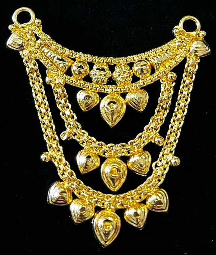 deity necklace, idol necklace jewellery, gold plated necklace for idols - Length: 2.5 inches | Width: 2 inches 1