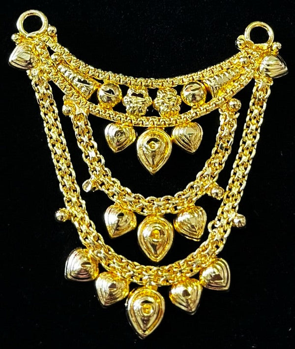 deity necklace, idol necklace jewellery, gold plated necklace for idols - Length: 2.5 inches | Width: 2 inches