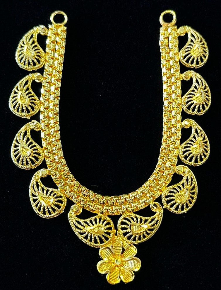 deity necklace, idol necklace jewellery, gold plated necklace for idols - Length: 3 inches 1