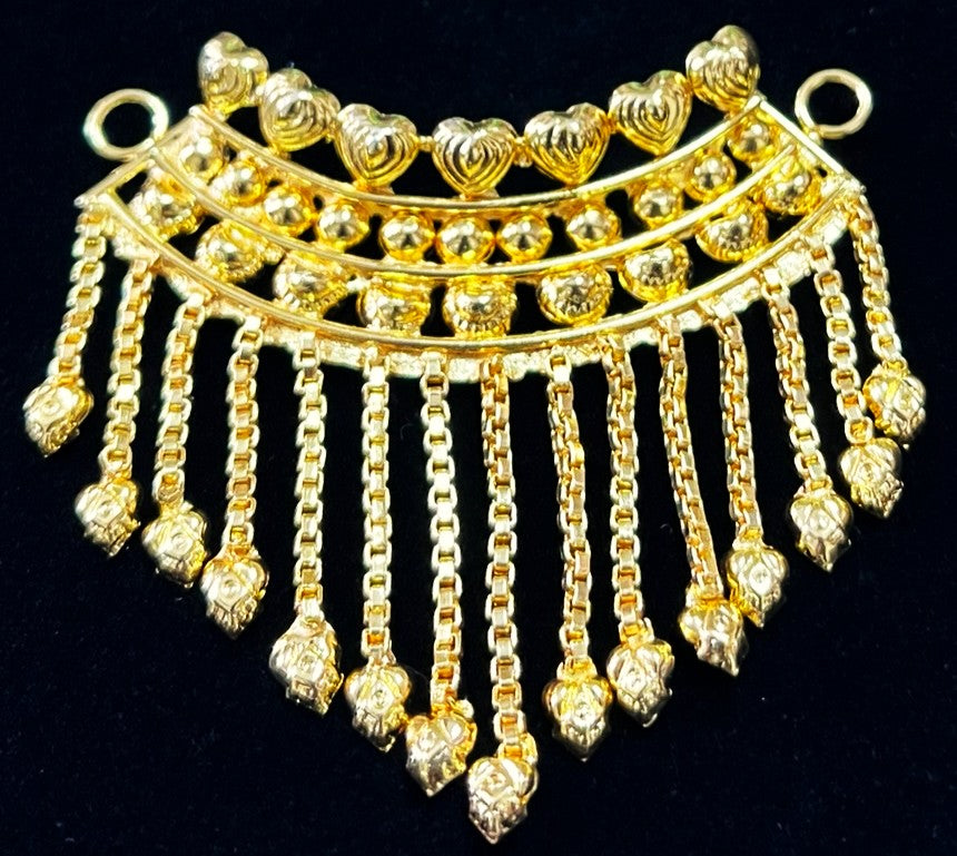 deity necklace, idol necklace jewellery, gold plated necklace for idols - Length: 2.5 inches | Width: 2 inches