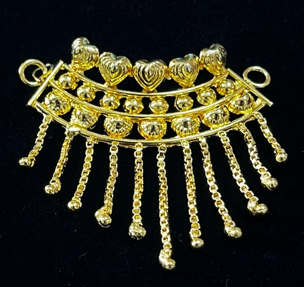 deity necklace, idol necklace jewellery, gold plated necklace for idols - Length: 1.5 inches | Width: 1.25 inches 1