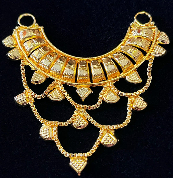 deity necklace, idol necklace jewellery, gold plated necklace for idols - Length: 2 inches | Width: 2 inches