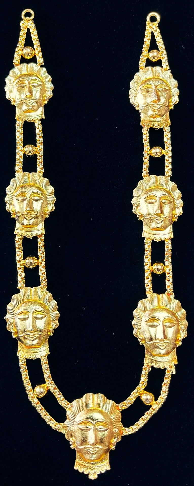 deity necklace, idol necklace jewellery, gold plated necklace for idols - Length: 7 inches