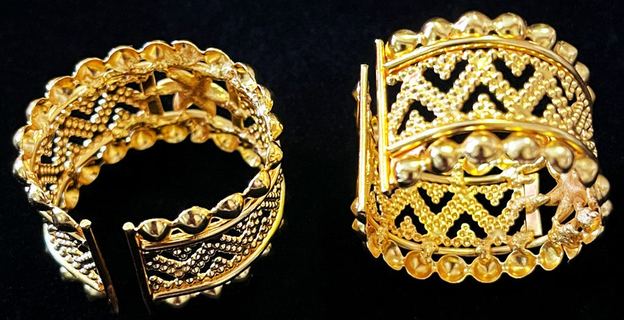 deity bangles, idol bangles jewellery, gold plated bangles for idols - Diameter: 1 inch