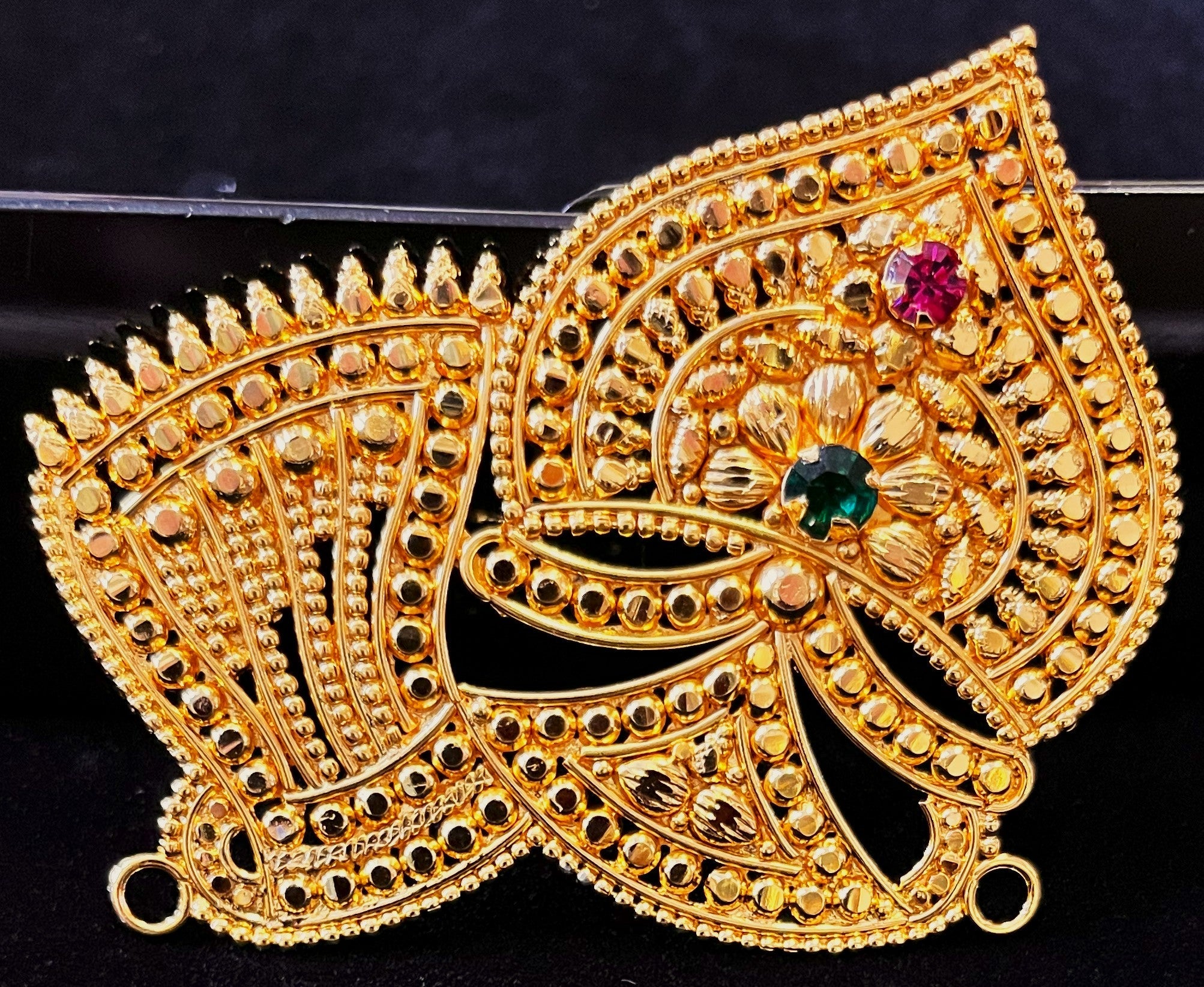 krishna crown, deity mukut, idol crown jewellery - Length: 2 inches | Width: 2 inches 1