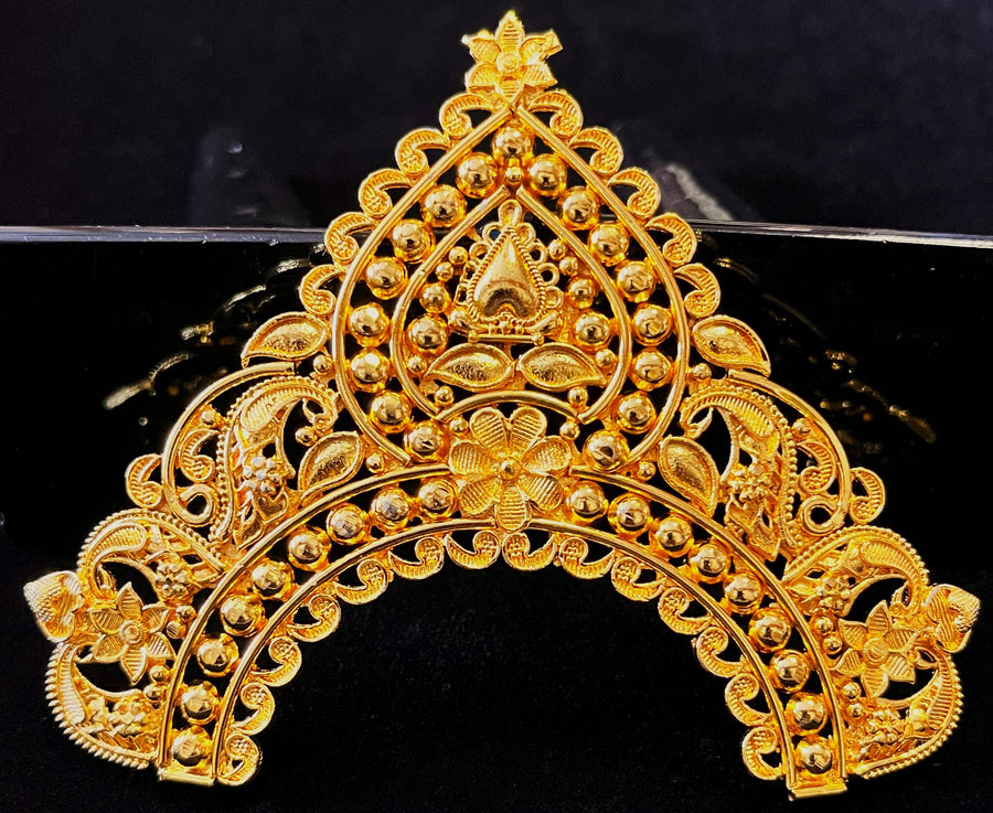 chakra prabhavali jewellery, deity halo ornament, idol back chakra - Length: 3 inches | Width: 2.5 inches