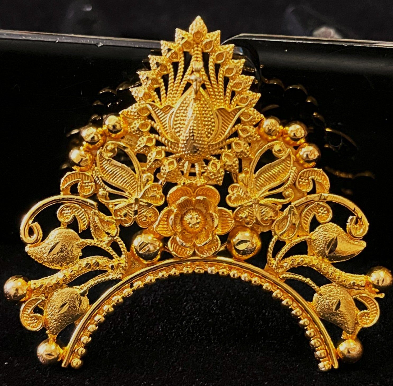 chakra prabhavali jewellery, deity halo ornament, idol back chakra - Length: 2 inches | Width: 1.5 inches 1
