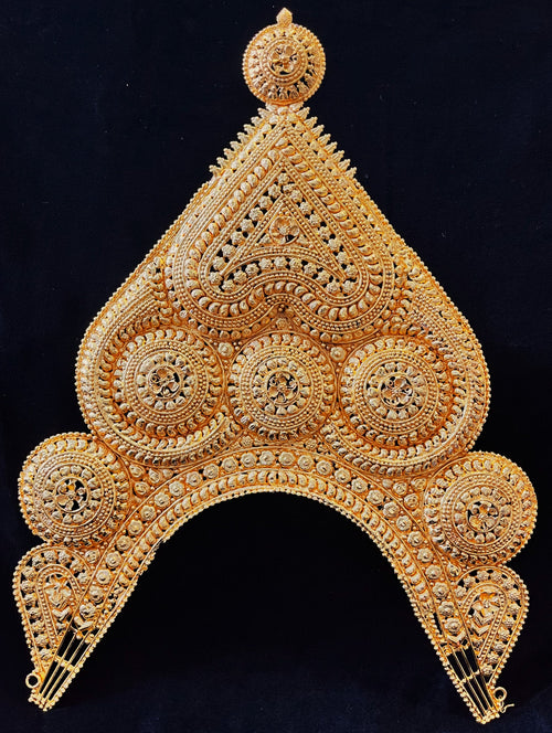 chakra prabhavali jewellery, deity halo ornament, idol back chakra - Length: 13 inches | Width: 8 inches