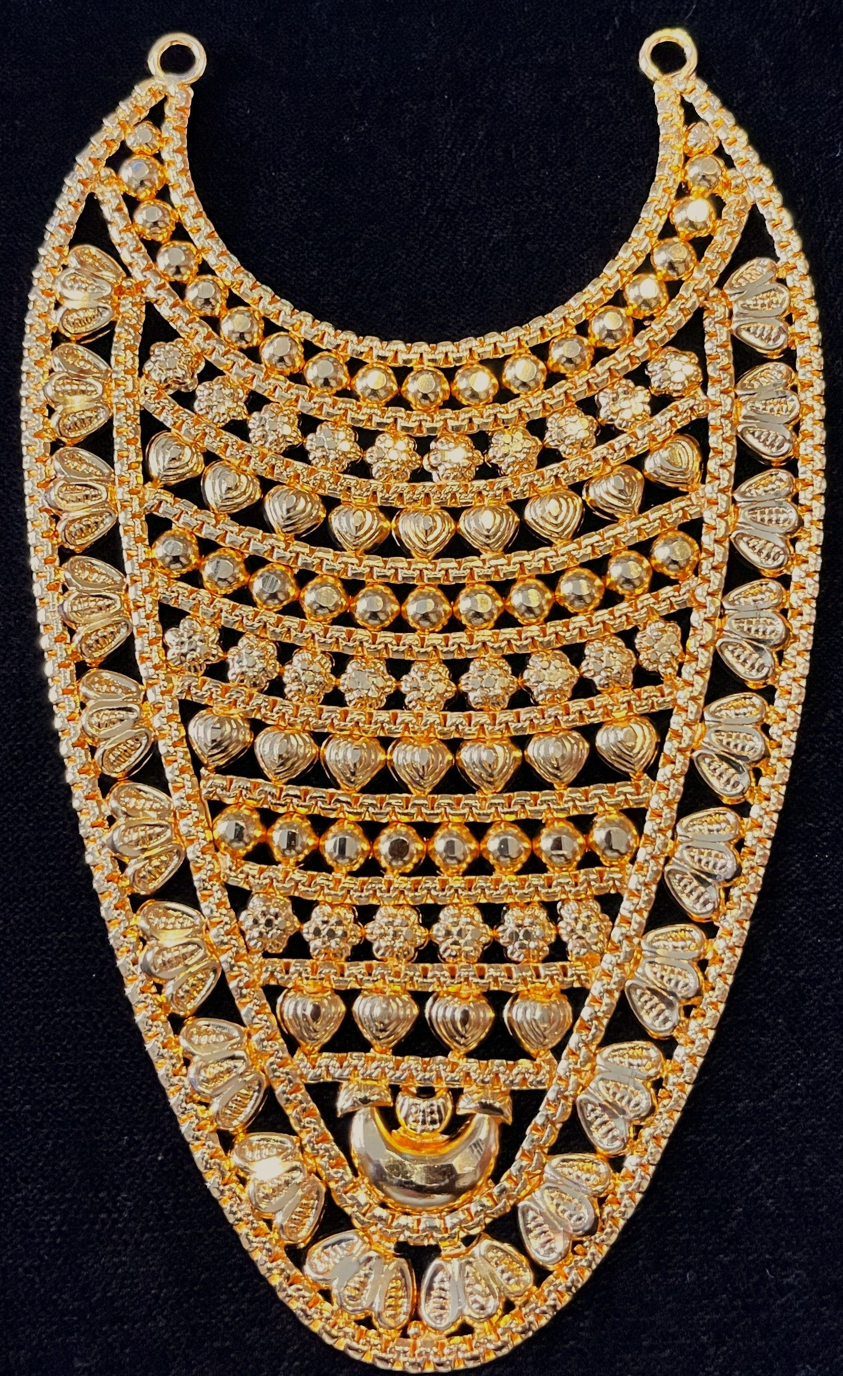 deity necklace, idol necklace jewellery, gold plated necklace for idols - Length: 5 inches | Width: 2 inches 1