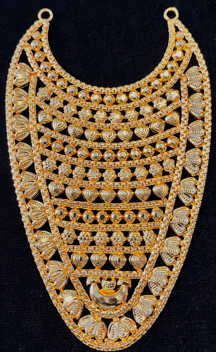 deity necklace, idol necklace jewellery, gold plated necklace for idols - Length: 5 inches | Width: 2 inches