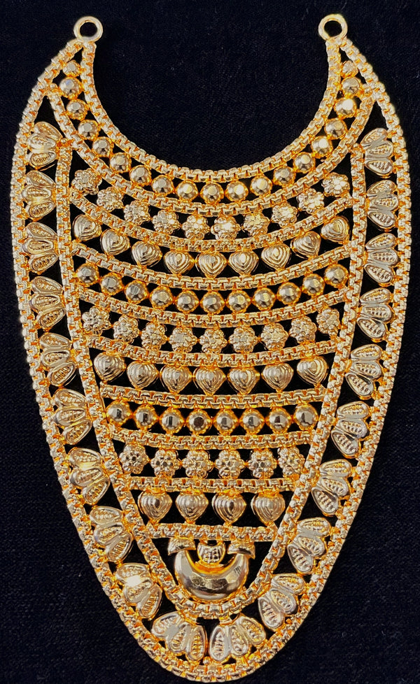 deity necklace, idol necklace jewellery, gold plated necklace for idols - Length: 5 inches | Width: 2 inches