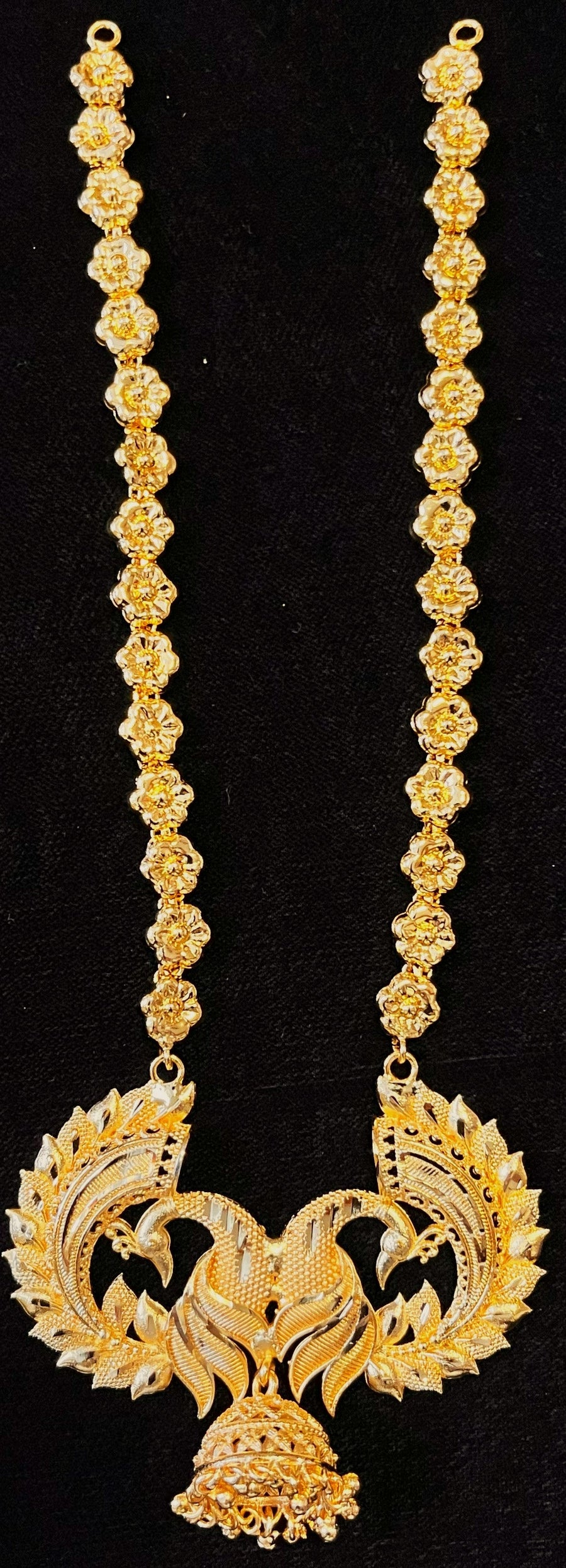 deity necklace, idol necklace jewellery, gold plated necklace for idols - Length: 7 inches