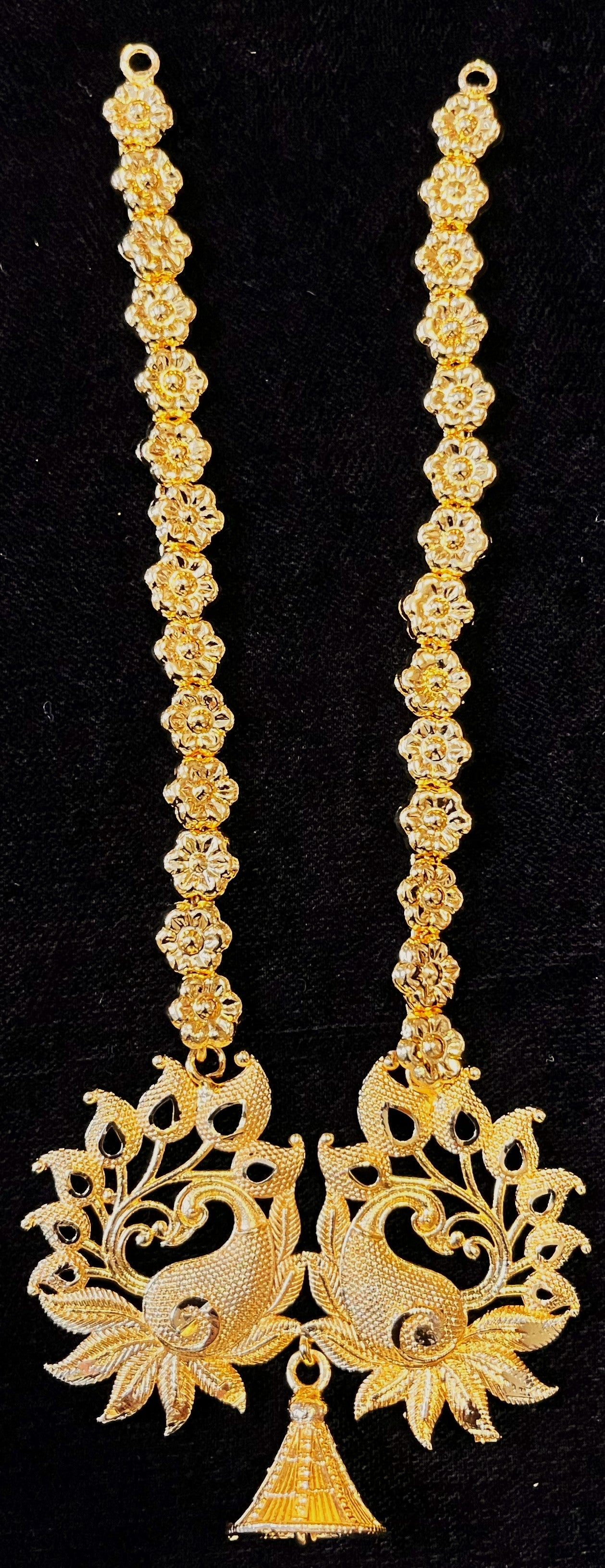 deity necklace, idol necklace jewellery, gold plated necklace for idols - Length: 6 inches 1