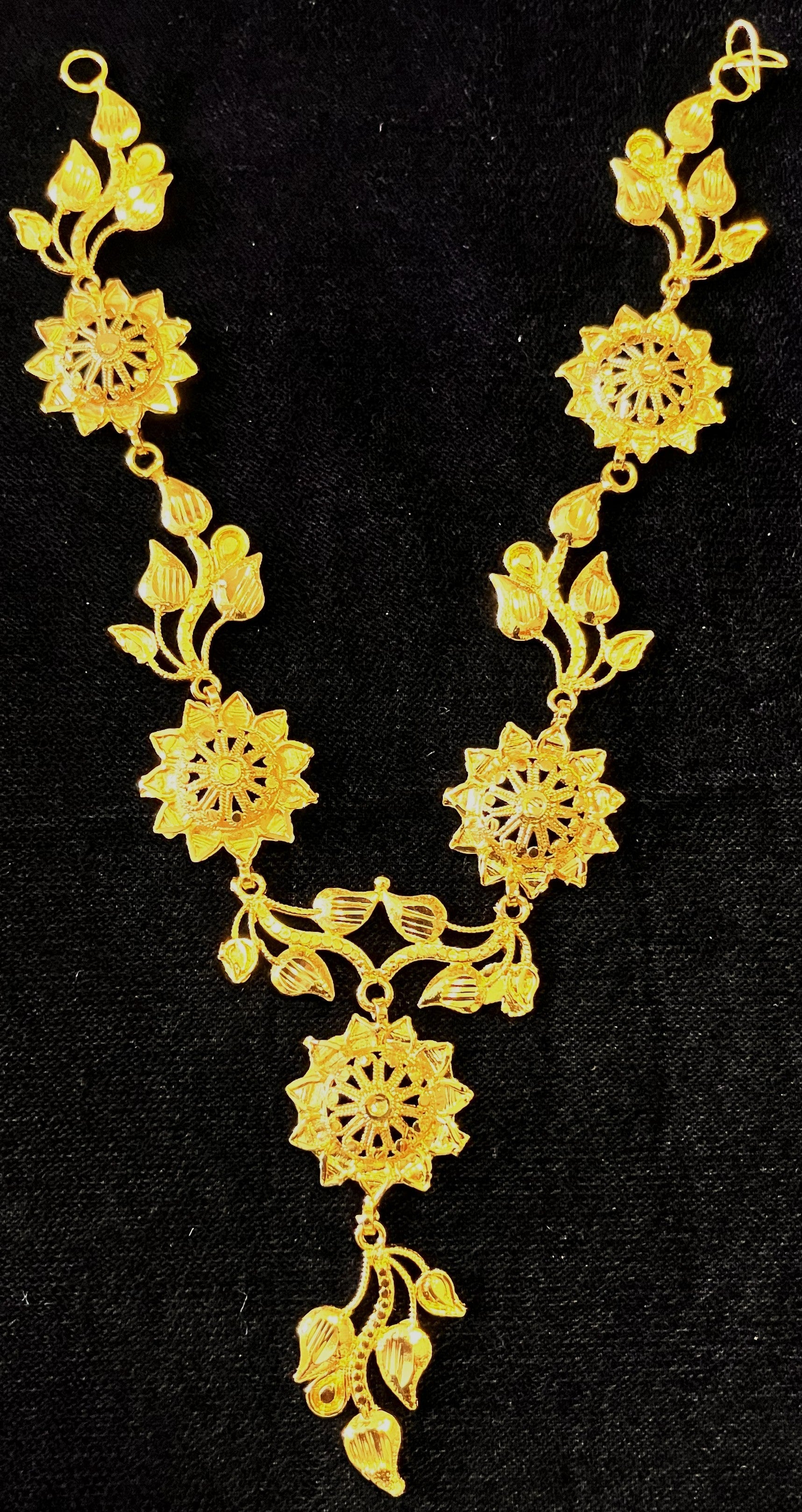 deity necklace, idol necklace jewellery, gold plated necklace for idols - Length: 6.5 inches 1