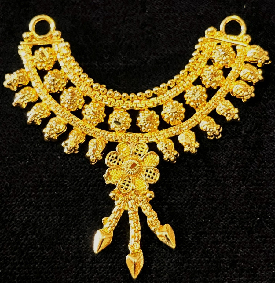 deity necklace, idol necklace jewellery, gold plated necklace for idols - Length: 2 inches | Width: 1.75 inches