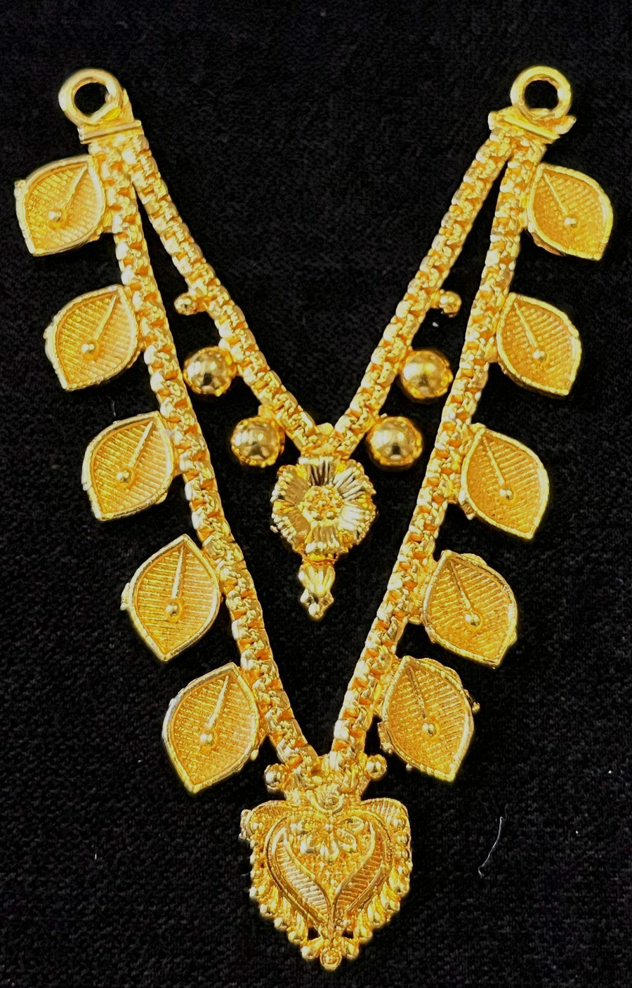 deity necklace, idol necklace jewellery, gold plated necklace for idols - Length: 3 inches | Width: 1.5 inches