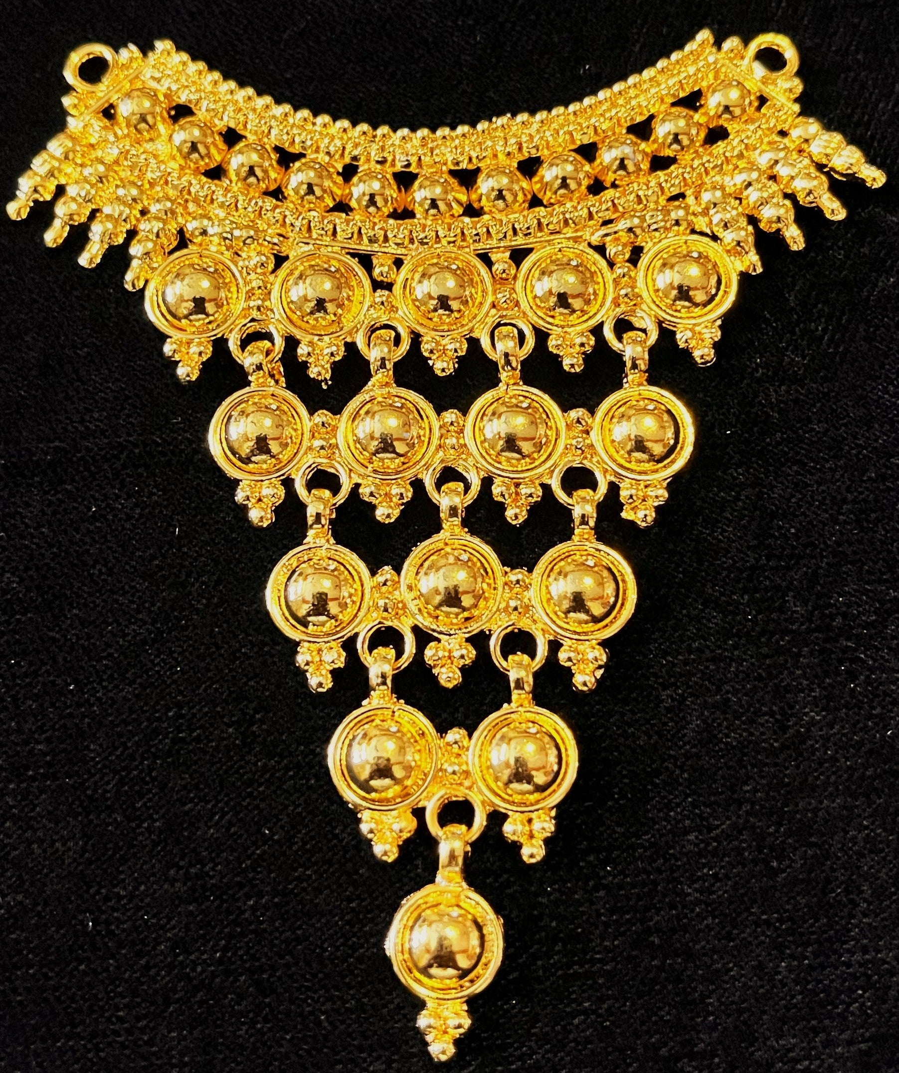 deity necklace, idol necklace jewellery, gold plated necklace for idols - Length: 3.5 inches | Width: 2 inches 1