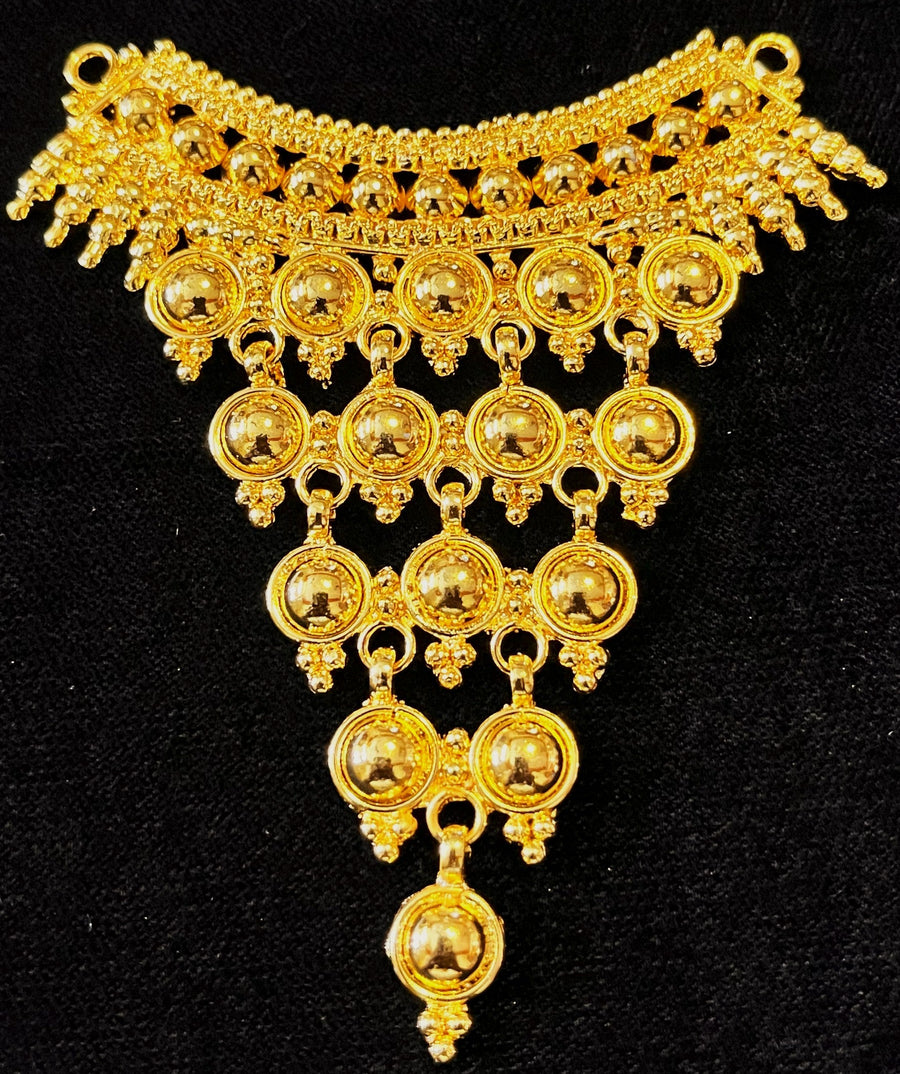 deity necklace, idol necklace jewellery, gold plated necklace for idols - Length: 3.5 inches | Width: 2 inches