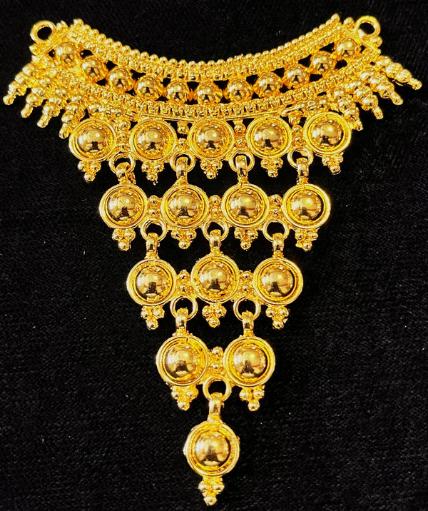 deity necklace, idol necklace jewellery, gold plated necklace for idols - Length: 3.5 inches | Width: 2 inches