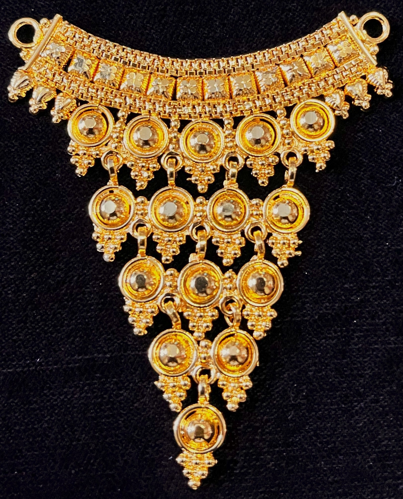 deity necklace, idol necklace jewellery, gold plated necklace for idols - Length: 3 inches | Width: 1.75 inches 1