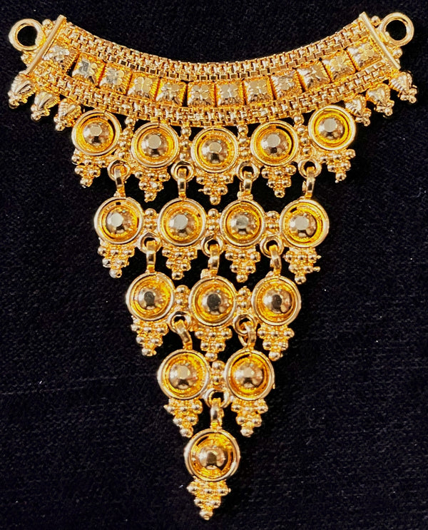 deity necklace, idol necklace jewellery, gold plated necklace for idols - Length: 3 inches | Width: 1.75 inches