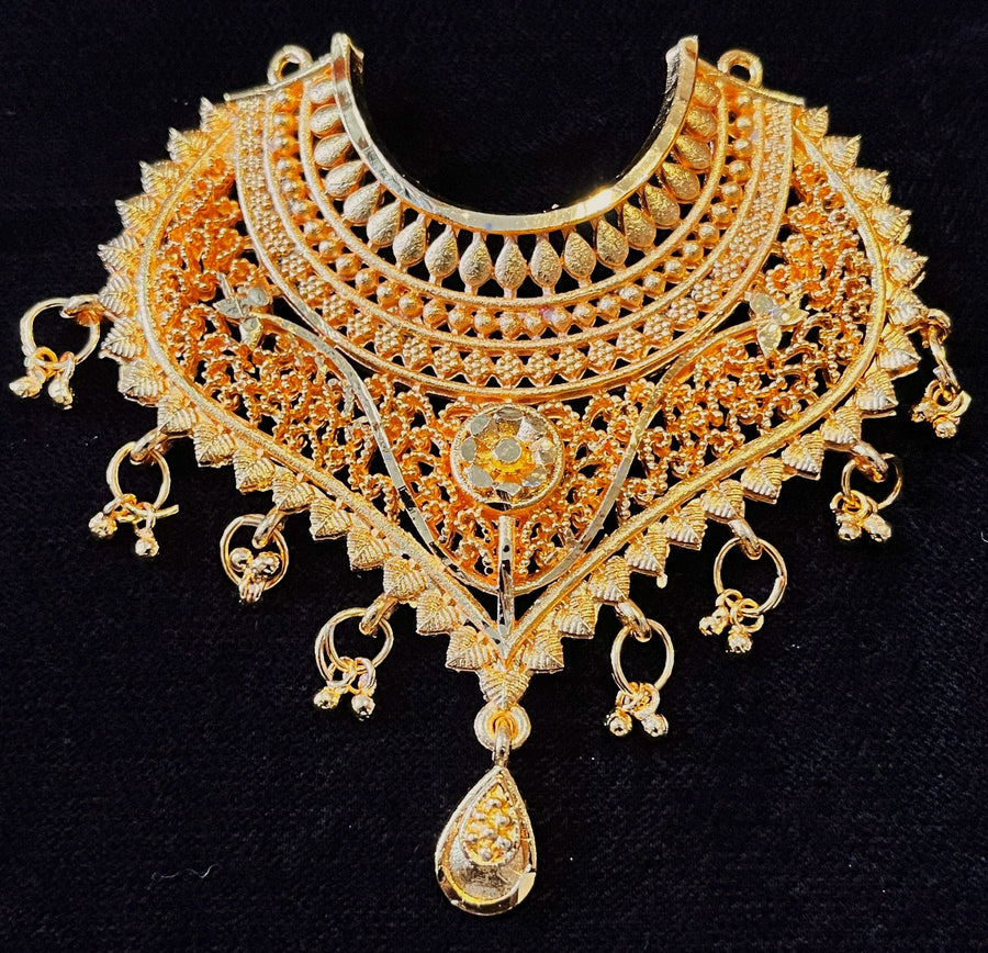 deity necklace, idol necklace jewellery, gold plated necklace for idols - Length: 1 inch | Width: 3 inches