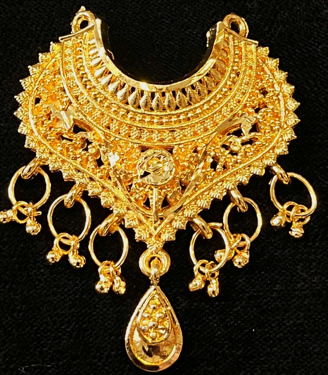 deity necklace, idol necklace jewellery, gold plated necklace for idols - Length: 5 cms | Width: 2 cms 1