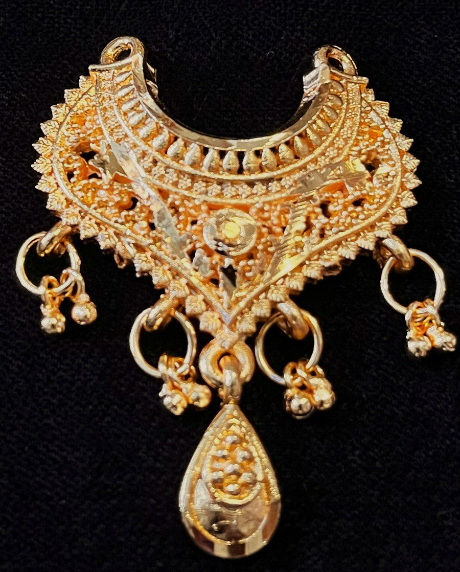 deity necklace, idol necklace jewellery, gold plated necklace for idols - Length: 4 cms | Width: 1.5 cms