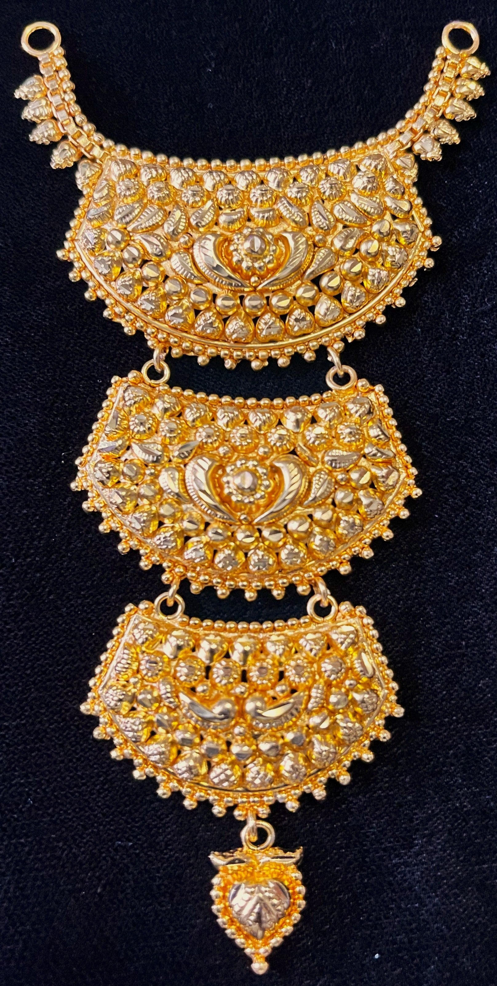 deity necklace, idol necklace jewellery, gold plated necklace for idols - Length: 5 inches | Width: 2.25 inches 1