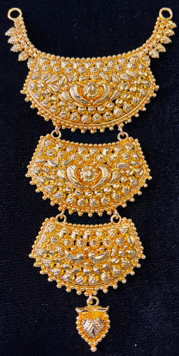 deity necklace, idol necklace jewellery, gold plated necklace for idols - Length: 5 inches | Width: 2.25 inches