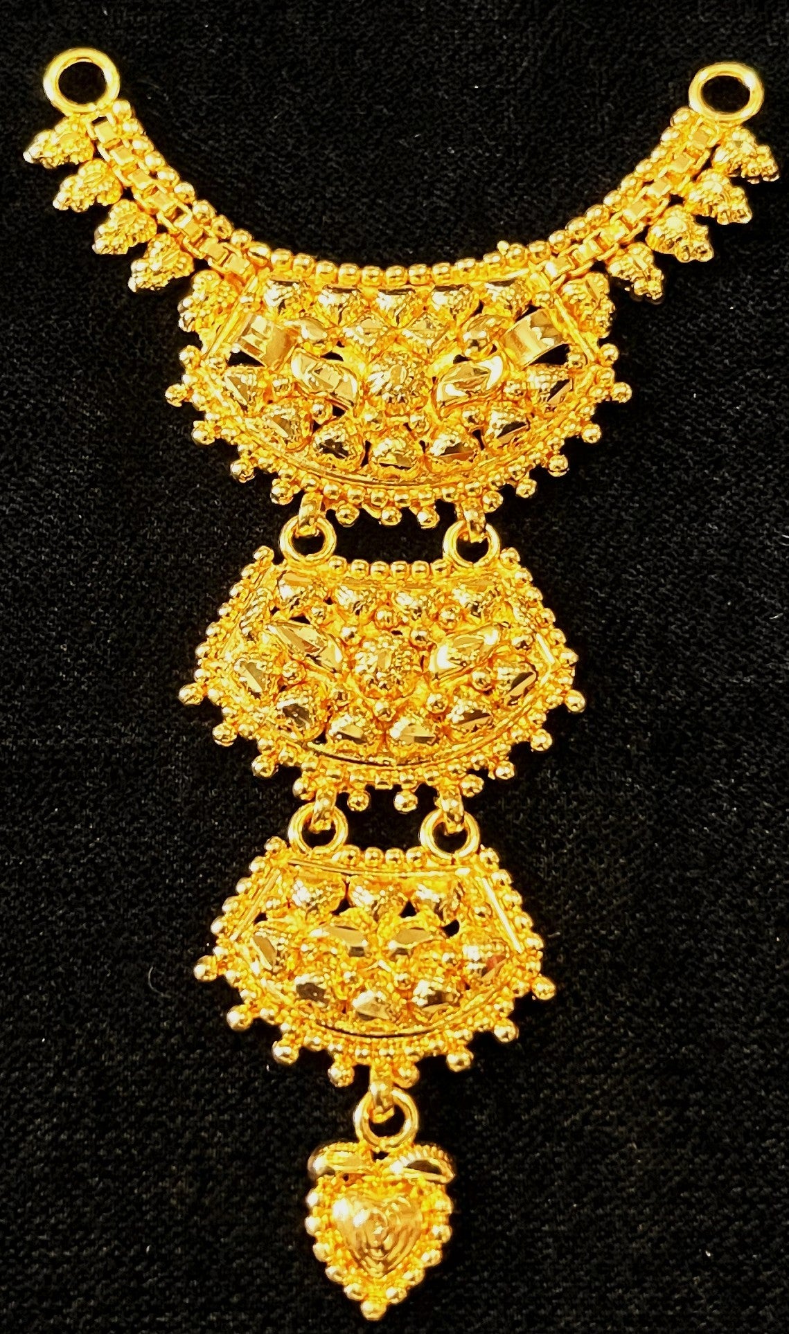 deity necklace, idol necklace jewellery, gold plated necklace for idols - Length: 3.5 inches | Width: 1.5 inches 1