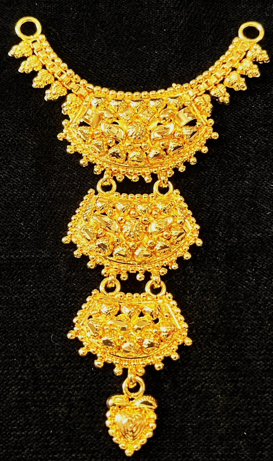 deity necklace, idol necklace jewellery, gold plated necklace for idols - Length: 3.5 inches | Width: 1.5 inches
