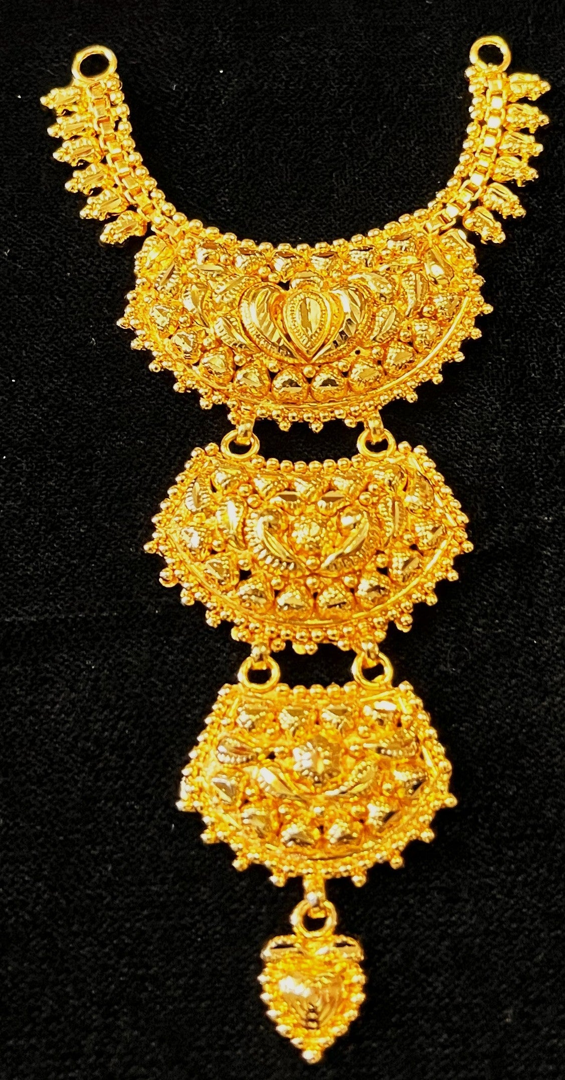 deity necklace, idol necklace jewellery, gold plated necklace for idols - Length: 4 inches | Width: 1.75 inches 1