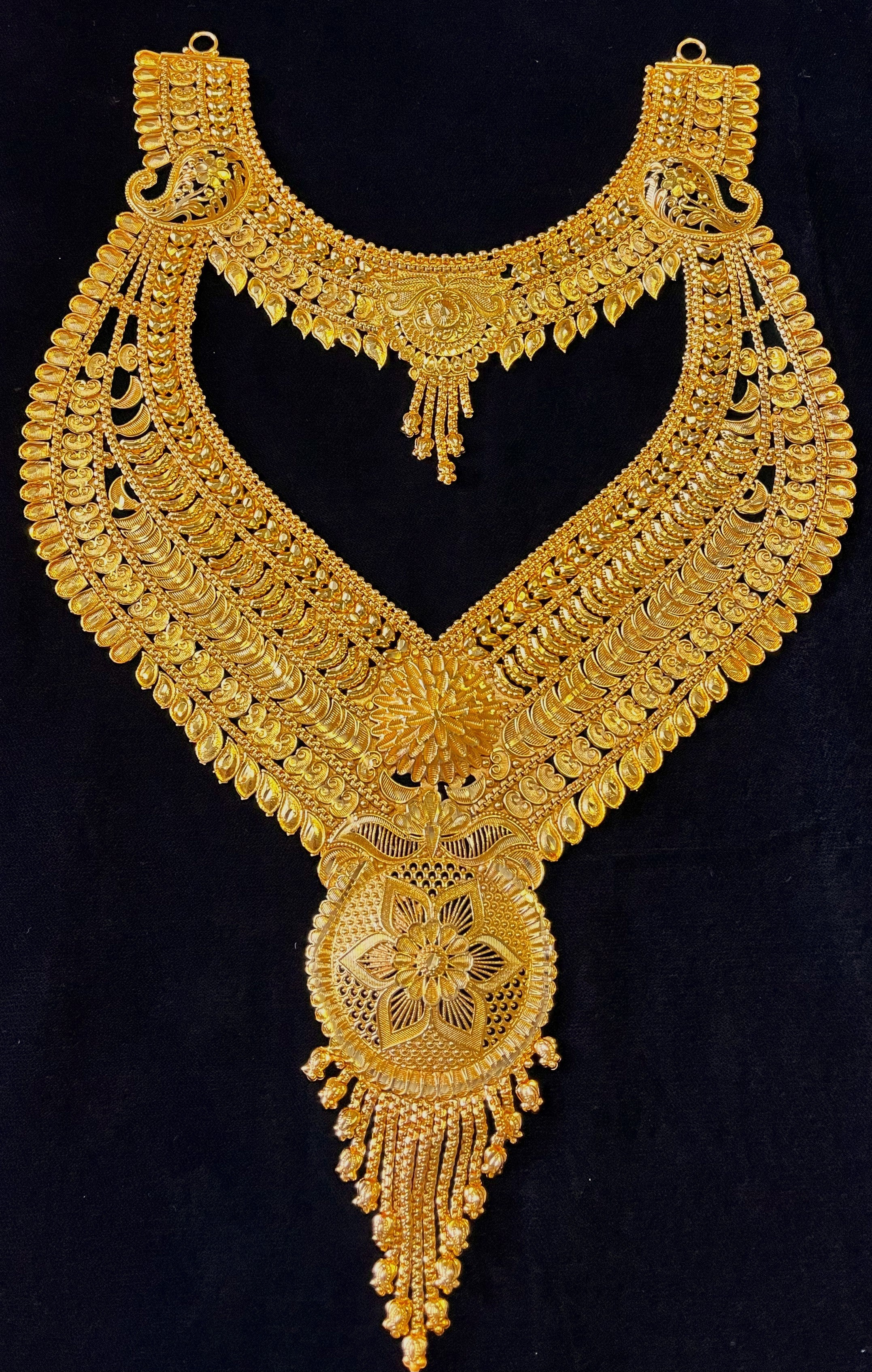 deity necklace, idol necklace jewellery, gold plated necklace for idols - Full Length: 13.5 inches | Choker Length: 6 inches | Width: 5.5 inches