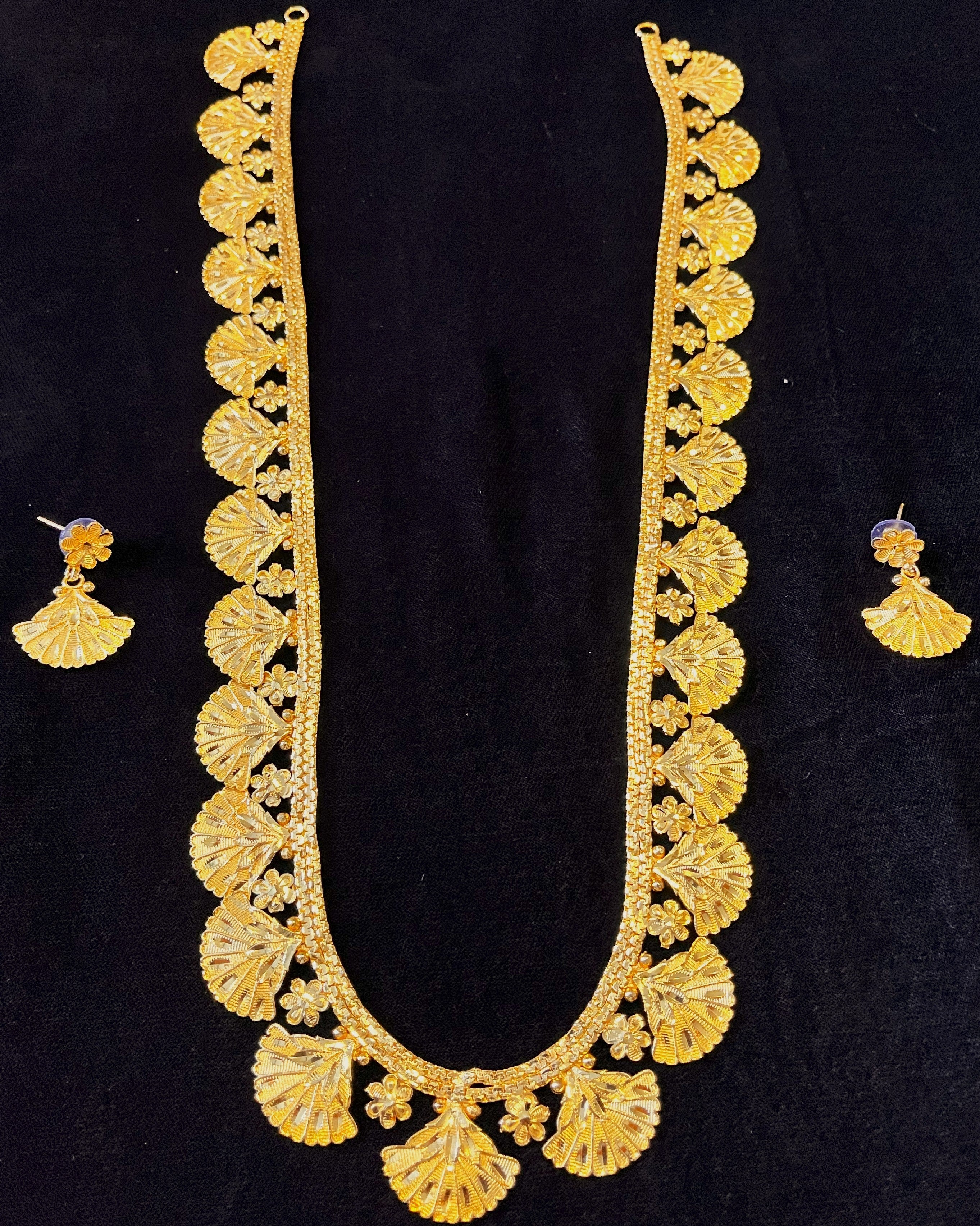 deity necklace, idol necklace jewellery, gold plated necklace for idols - Length: 12.5 inches | Earring Length: 1.5 inches 1