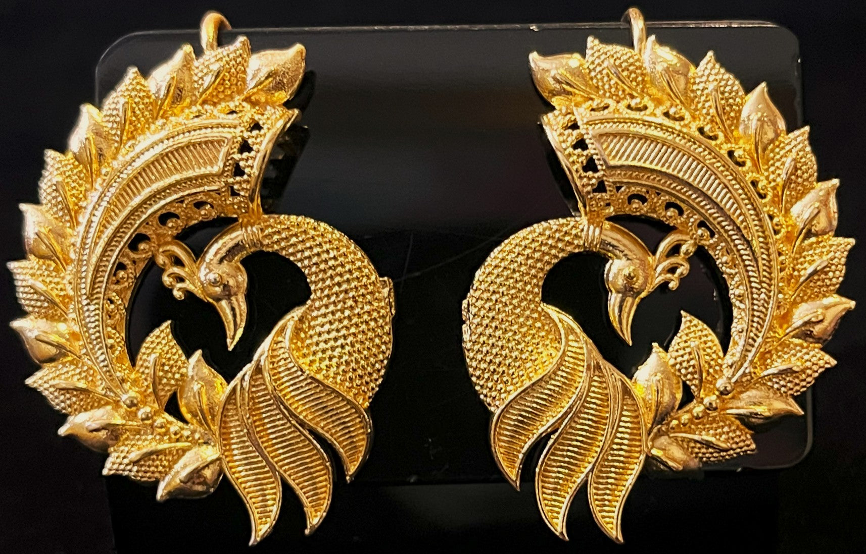 deity earrings, idol earrings jewellery, gold plated earrings for idols - Length: 1.5 inches